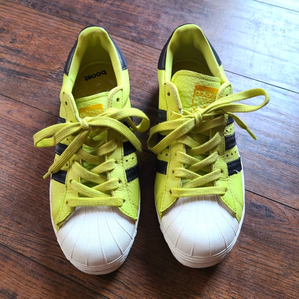 COOL NEON Green Adidas Sneakers